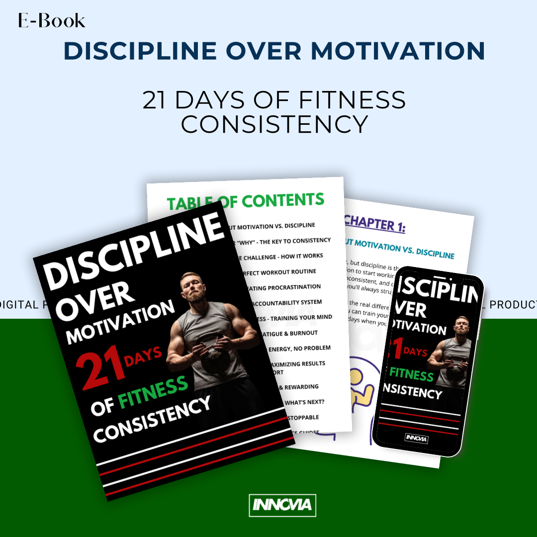 Discipline Over Motivation: 21 Days of Fitness Consistency (eBook)